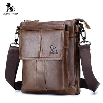 Мужская сумка через плечо из натуральной кожи