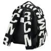 Marc Jacobs The  Fleece Letter Print Polyester Backpack Women Backpack Black JVV1712736391498