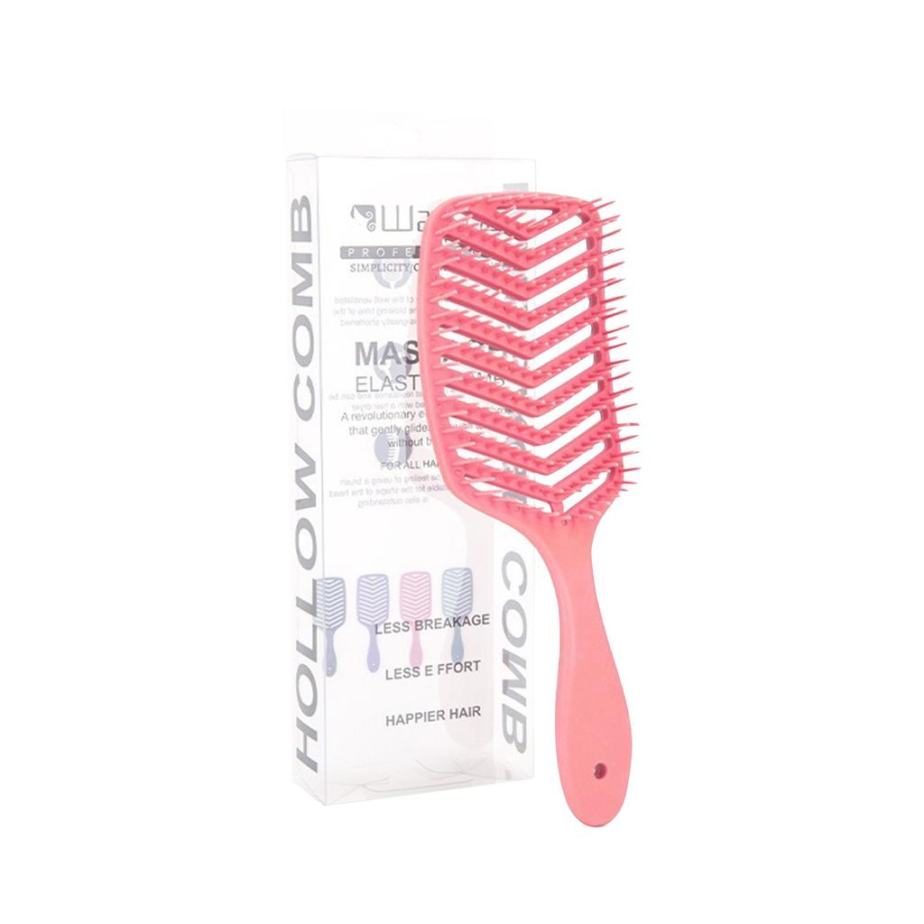Hollow V-shaped Massage Comb Styling Large Curved Comb Massage Scalp Head Comb Rib Comb Breathable Comb