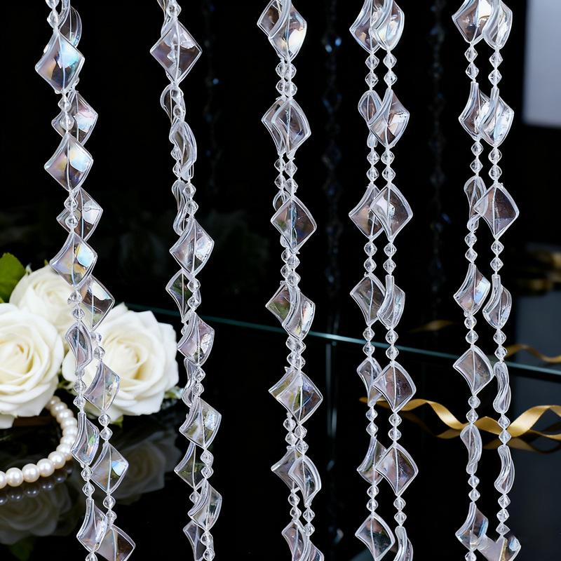 Акриловые бусины НЛО 10 мм для свадебной гирлянды, украшения прохода или люстры