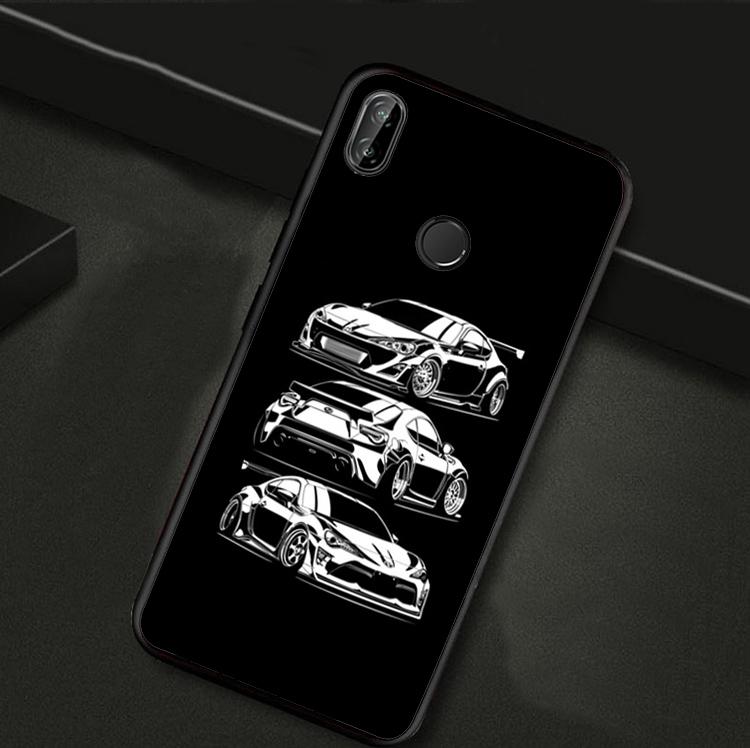 Cartoon car JDM For Huawei Nova Y61 Y91 Y73 Y72 Y70 Y90 Y60 12s 12i 11i 8i 9 10 SE P40 Lite P30 P60 Pro Case