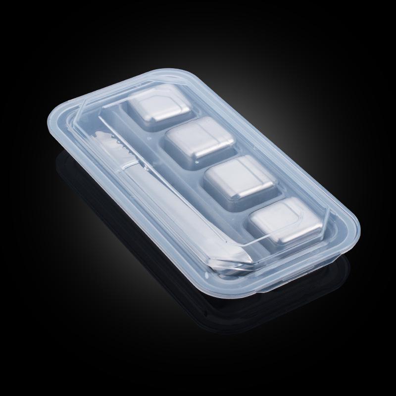 Набор кубиков льда для виски из нержавеющей стали с золотым покрытием - металлическая быстрозамораживающаяся сталь 304 для виски, вина и многого другого