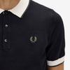FRED PERRY [Sharp] Contrast Tip Knit Shirt - Black Afpm253K315-102