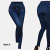 Women Printed Tight-fitting Super Stretch Leggings High Waist Outer Wear Sexy Close-fitting Imitated Denim Jean Leggings(Suitable for Weight 40-85kg)