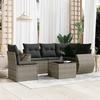 VidaXL Garden Lounge Set with Cushions 6 Pcs, Patio Sofas, Patio Furniture Set, Outdoor Furniture, Grey 3221379