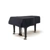 Alps Grand Piano Cover, Fire-Resistant and Light-Shielding, G-KR, for Yamaha C3, Made In Japan, Black