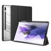 For Samsung Galaxy Tab S8 Ultra 14.6 S7/S8 11 S7/S8 Plus S7 FE 12.4 Tablet Case Transparent Back Tablet Cover with Pencil Holder