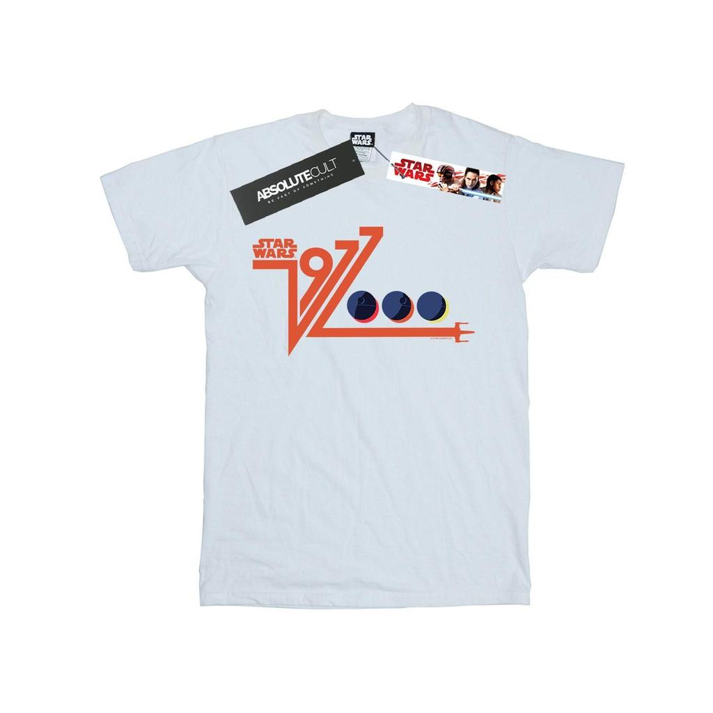 Star Wars Womens/Ladies Retro 1977 Death Star Cotton Boyfriend T-Shirt