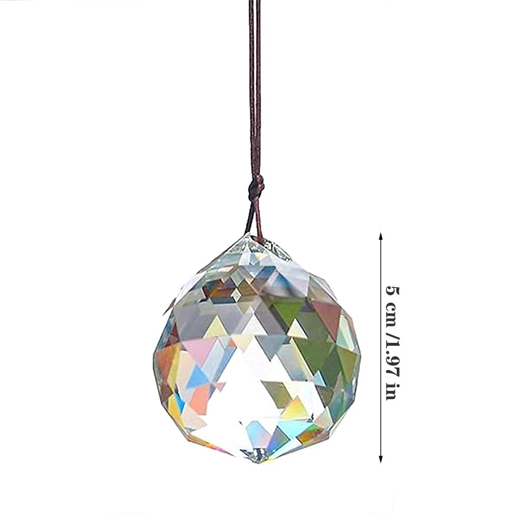 2pcs Clear Crystal Lamp Ball Prism Rainbow Sun Catcher Wedding Decor Home Wedding Party Decoration Ornament