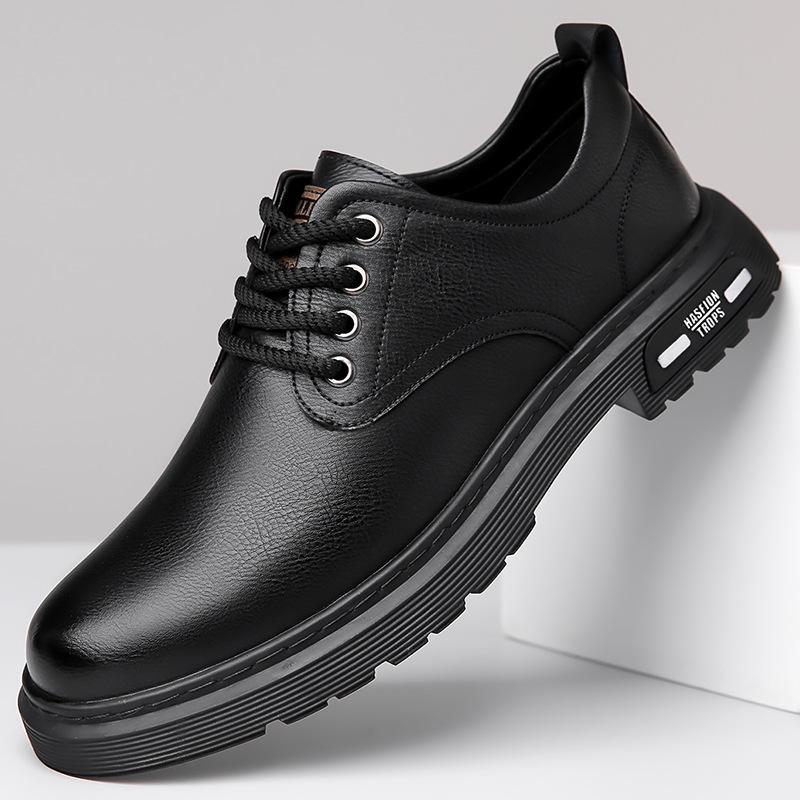 Мужские кожаные туфли на британской платформе, повседневные туфли дерби, мужские вечерние туфли, свадебные туфли, низкие ботинки Martin