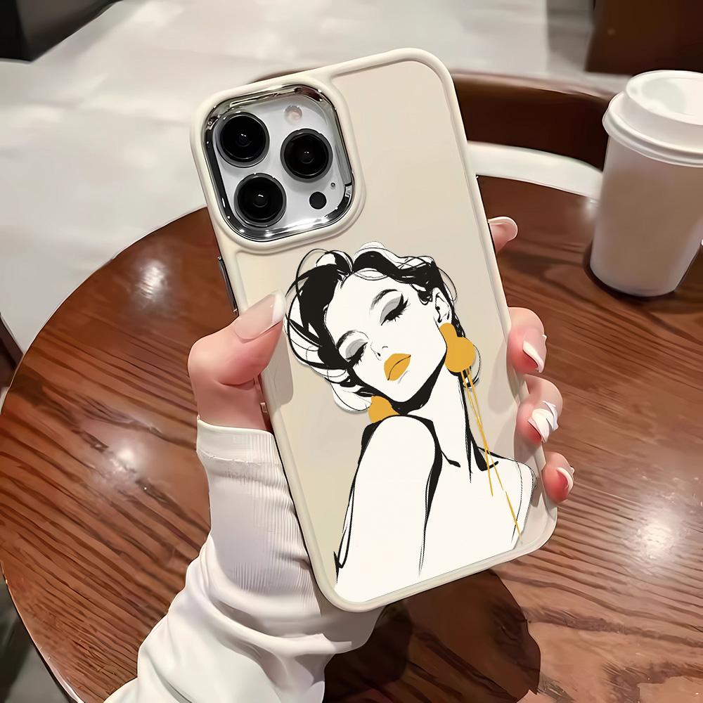 Sexy girl Skin friendly feel phone case For iphone16 16pro 15 14promax 13pro 12 11pro 7 8plus XR XS Soft Shell