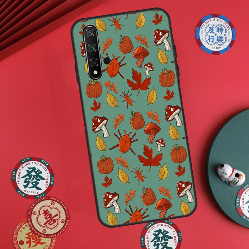 Autumn Leaves Fall Pumpkin Halloween For Huawei Nova 12s 7i 8i 11i 12i Y73 Y70 Y90 Y60 Y72 Y61 Y91 9 10 SE P30 Pro P40 Lite Case