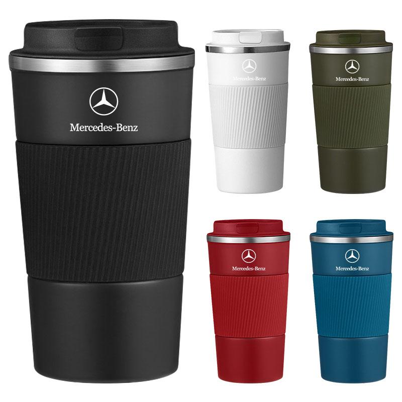 1Pcs Car Vacuum Flasks Coffee Cup Travel Portable Insulated Bottles For Mercedes-Benz AMG W213 W212 W220 W221 W222 W108 W126 W140 W168 W169 W176 W177