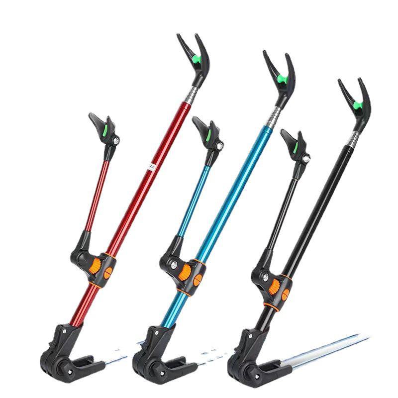 Держатель удочек Black King Kong двойного назначения с кронштейном-башней и заземляющим контактом, телескопическая конструкция.