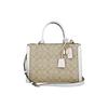 Сумка-тоут Zoe Carryall 29 на магнитной застежке, монограммный канвас с кожаными вставками, женская сумка-тоут, бежевая 69075-IMDQC