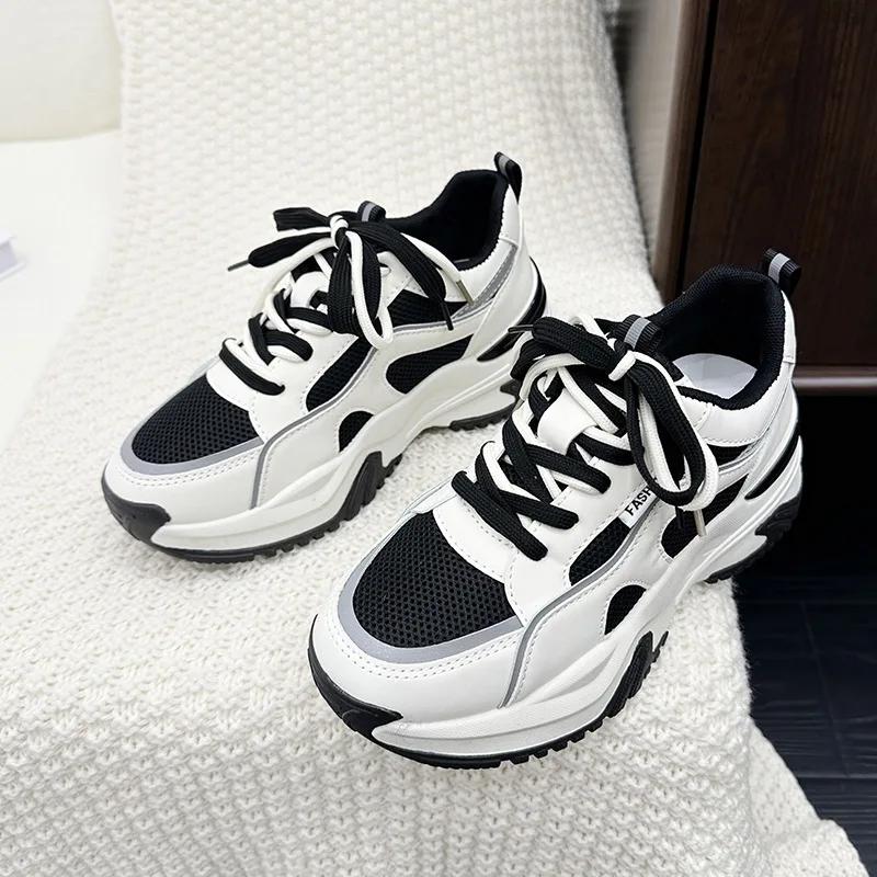 Женская мягкая подошва удобная спортивная обувь модная универсальная нескользящая толстая плоская обувь уличный бег трендовая повседневная обувь