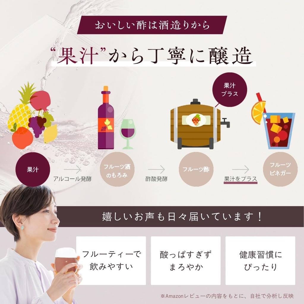 Uchibori Brewing Фруктовый уксус Виноград Черника Питьевой уксус 1 л Несладкий сок Бутылка для разбавления Япония