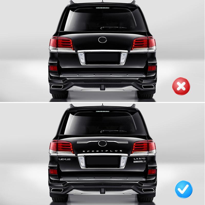 Применимо к 2008-2022 Lexus LX570 450d Наклейка на заднюю дверь Модифицированная Наклейка на боковой шов крыла Хромированные Декоративные Аксессуары