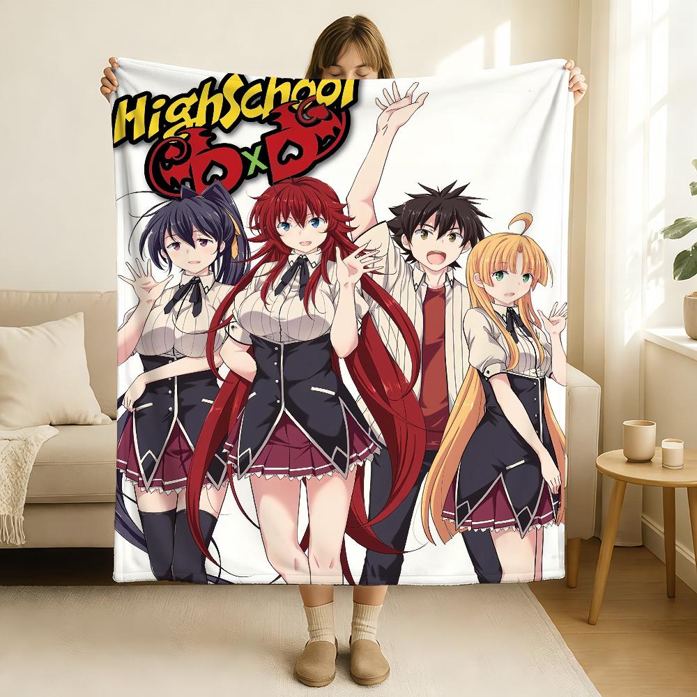 Плед High School DXD Мягкий и приятный для кожи Для дивана Кровати Дневного сна Покрывало Одеяло на все сезоны