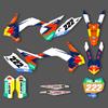 Комплект наклеек с графикой для мотоциклетной команды PowerZone Для KTM SX SXF MX 2013-2015 EXC XCW Enduro 2014-2016 125-500 куб. см 109