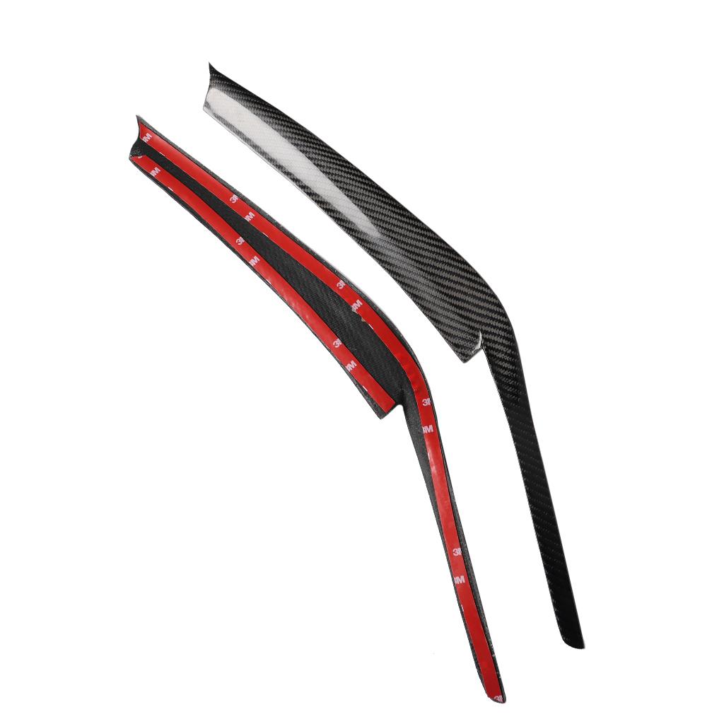 For Toyota Camry 2018 2019 Real Dry Carbon Fiber Front Headlight Eyelid Eyebrow Cover Panel Trim Car Accessories Modification