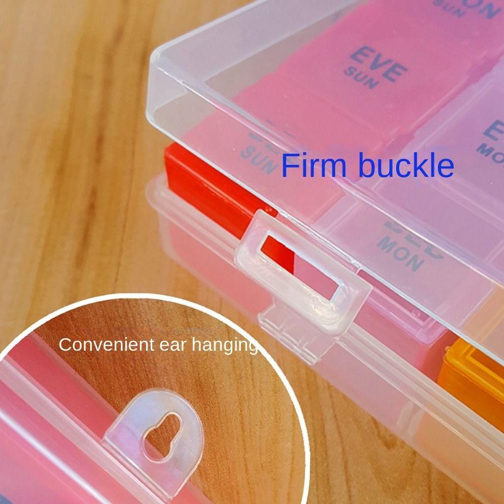 Еженедельная коробка для хранения лекарств на 7 дней, 28 ячеек, контейнер для таблеток, красочный органайзер для таблеток, для улицы