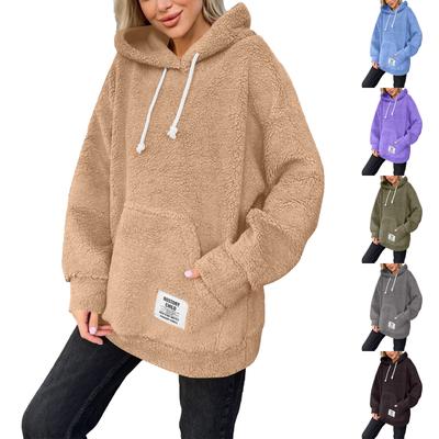 Женское модное и повседневное пальто с капюшоном и длинными рукавами