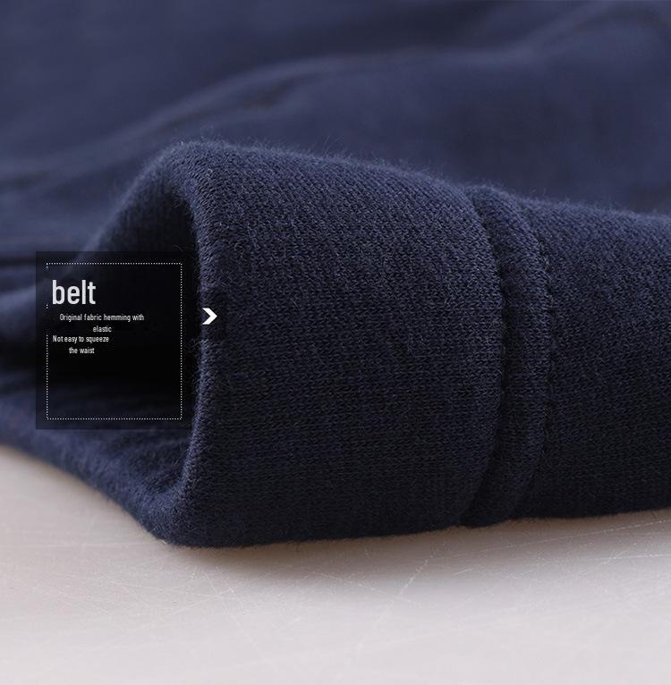 Men's Solid Color Slim Double-Layer Thickened Velvet Warm Pants for Autumn and Winter