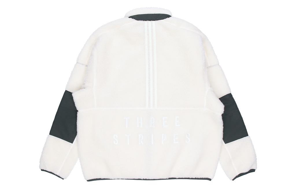 adidas Мужские бархатные куртки Белые с воротником-стойкой Утепленные ED1922