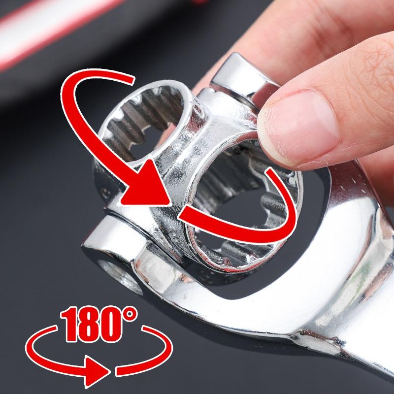52 in 1 Multipurpose Socket Set Universal Ratchet Wrench Spline Bolts Sleeve 360 Degree Rotation Hand Tools Car Repair Home Kit
