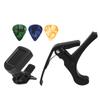 Guitar Capo Pick Tuner Set LED Display Guitar Clear Backlight Reading Accessories Tuner Kit