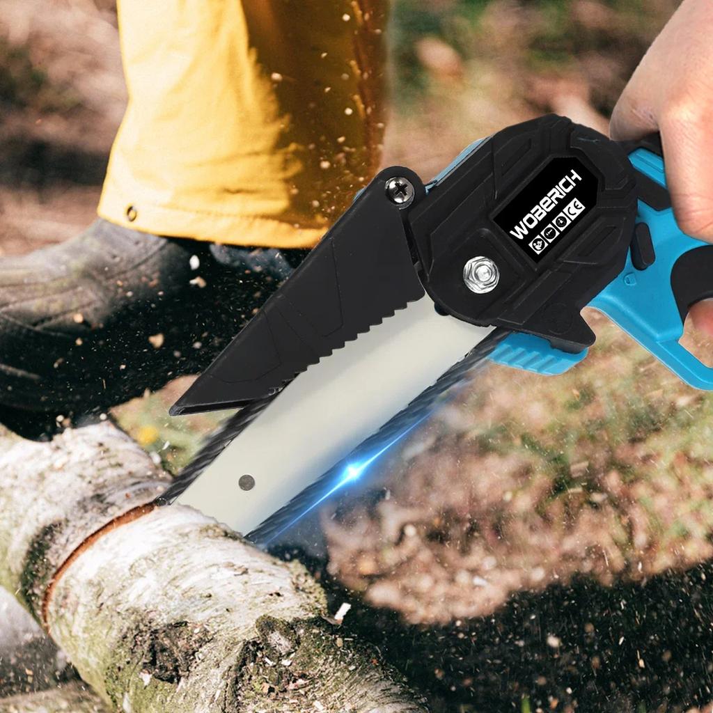 4-дюймовая/6-дюймовая мини-электрическая пила, цепная пила для фруктовых деревьев, деревообрабатывающие садовые инструменты, ручные резчики по дереву для аккумулятора Makiita 18 В