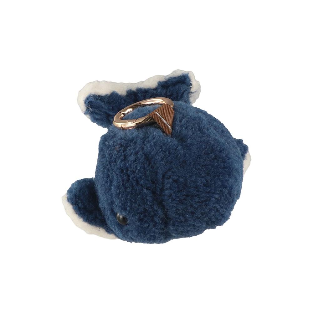 Furry Wool Whale Car Keychain Bag Hangings Whale Keyring Furry Dolphin Keychain Couple Gift
