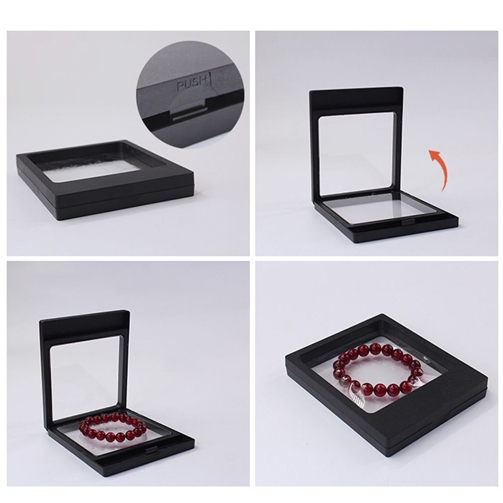 Ring Floating Frame Box Earrings Jewelry Display Box Durable Jewelry Storage Box  Jewelry