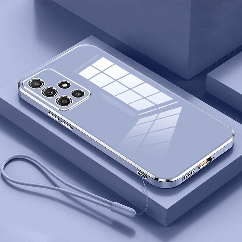 A 51 71 31 12 22 роскошный чехол-ремешок с покрытием из силикона для Samsung Galaxy A51 A71 4g A31 A12 A22 M51 M32 M53 M12 5g мягкий чехол