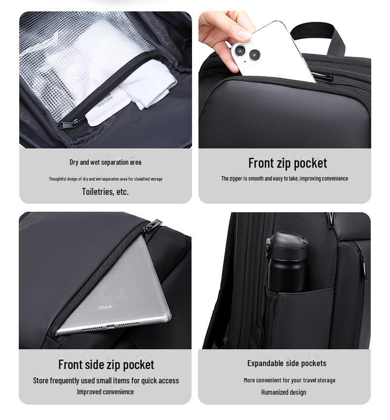 Водонепроницаемый рюкзак унисекс большой вместимости: Модная дорожная и школьная сумка с отделением для ноутбука