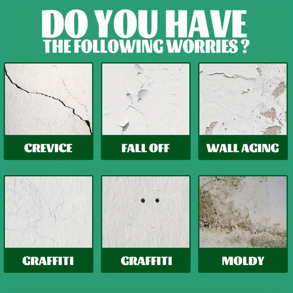 1 шт., мгновенный ремонт трещин и отверстий от гвоздей, водонепроницаемая и устойчивая к плесени шпаклевка для стен, инструменты для стен и обустройство дома, наполнитель для стен для трубок с отверстиями