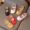Модная детская кожаная обувь для весны новая обувь для девочки с мягкой подошвой противоскользящая детская обувь конфетных цветов кожаная обувь для девочек