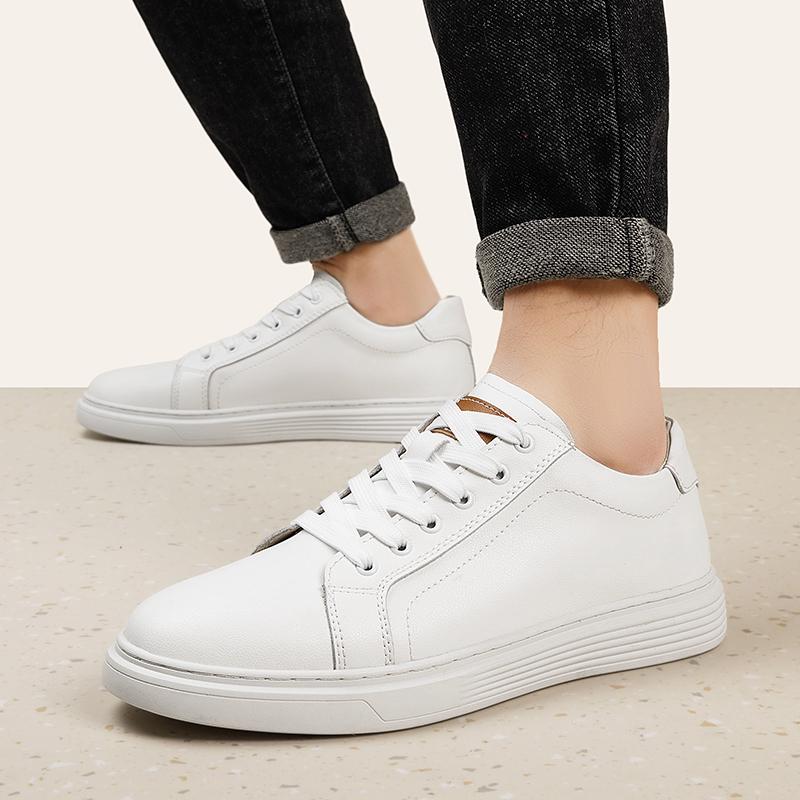 Мужские туфли на шнуровке, универсальные кроссовки, новая натуральная кожа, повседневная обувь, мужские лоферы для ходьбы на открытом воздухе, мужские легкие кеды для скейтбординга