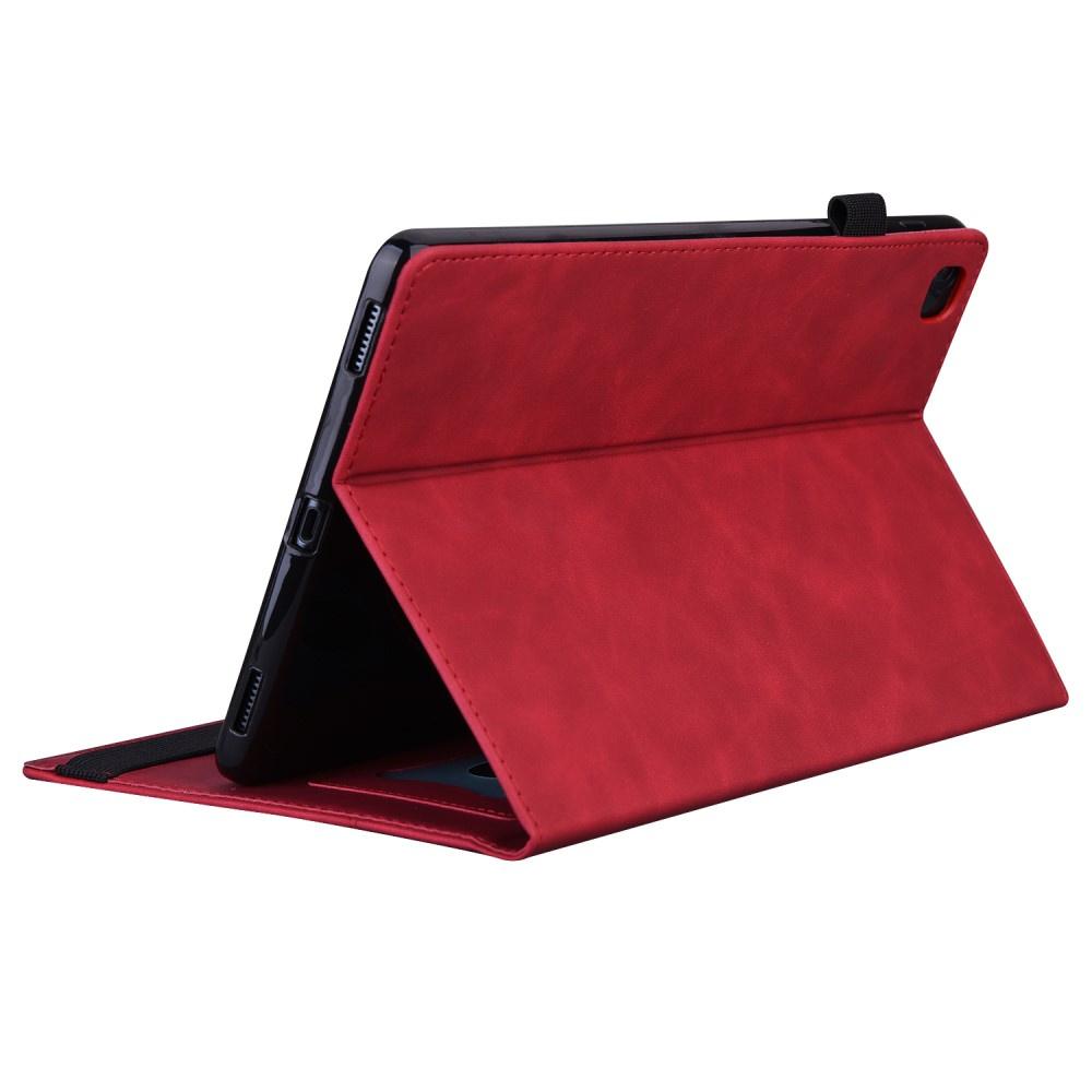 Case for Samsung Galaxy Tab A9+, Classic, with stylus holder, red