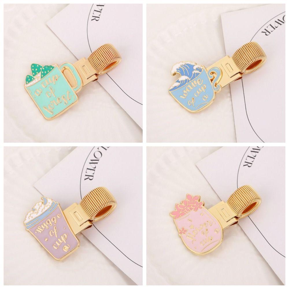 Retro Pen Clip Cartoon Journal Clip Portable Paper Fix Clips School