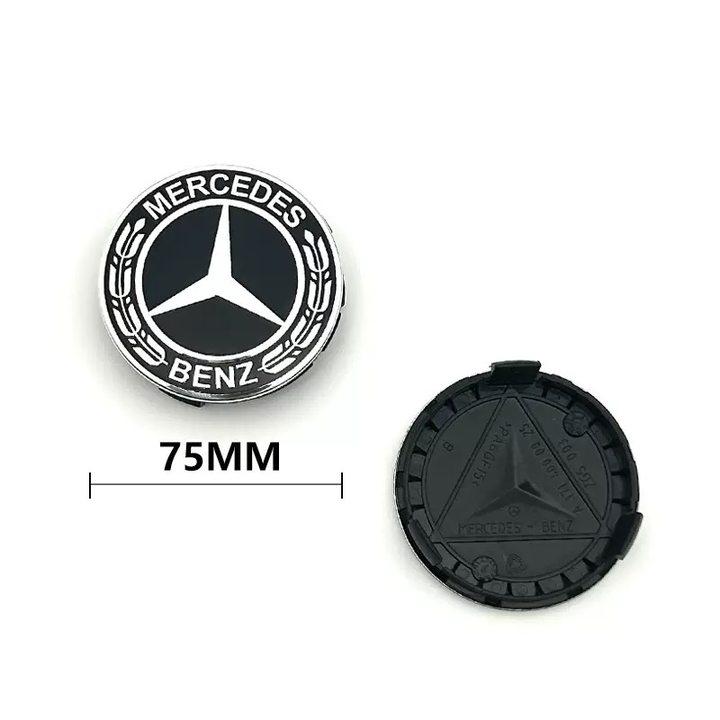 SRGK3 75mm 4pcs car wheel hub center cover replacement badge suitable for Mercedes Benz W203 W205 W204 W221 W222 W220 W212 W211 W210 W