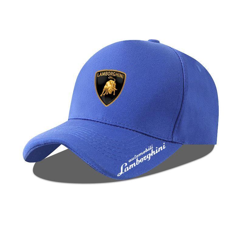 For Lamborghini Emblem High-end Fashion Men's and Women's Printed Car Snapback Baseball Cap Adjustable Casual Hat Accessories blvc8