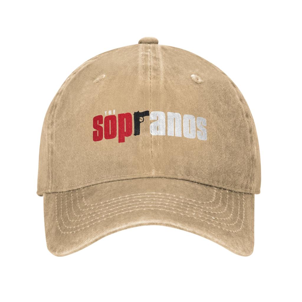 Sopranos Tv Show Unisex Women Baseball Caps Distressed Denim Caps Hat Vintage Outdoor Adjustable Fit Snapback Hat
