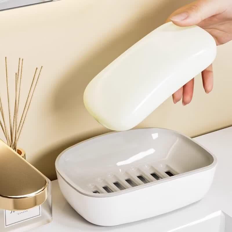 LIEI Double-Layer Draining Wall-Mounted Soap Dish