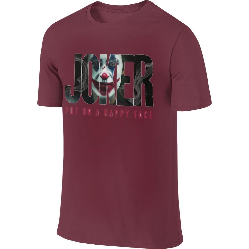 Joker Joaquin T Shirt Fashion Crewneck Graphic Man Phoenix Joker Movie Cotton Big Size Camiseta