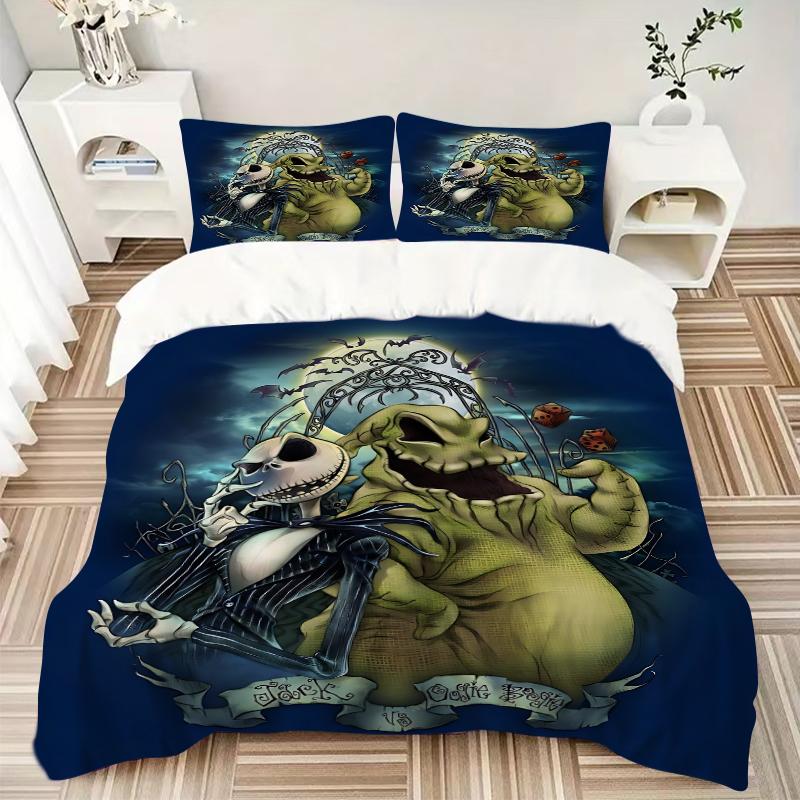 3Pcs Nightmare Before Christmas Bedding Sets For All Sizes New 3D Printed Bed Cover Comforter Duvet Cover Pillowcase Bedroom Decoration