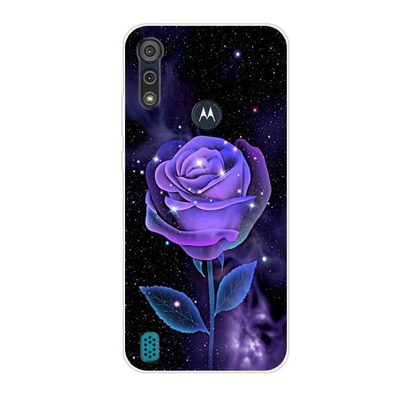 For Motorola Moto E6S 2020 Case Shockproof Soft Silicone TPU Back Cover For Moto E6S 2020 E6i Phone Cases E 6S Case Cute Cartoon