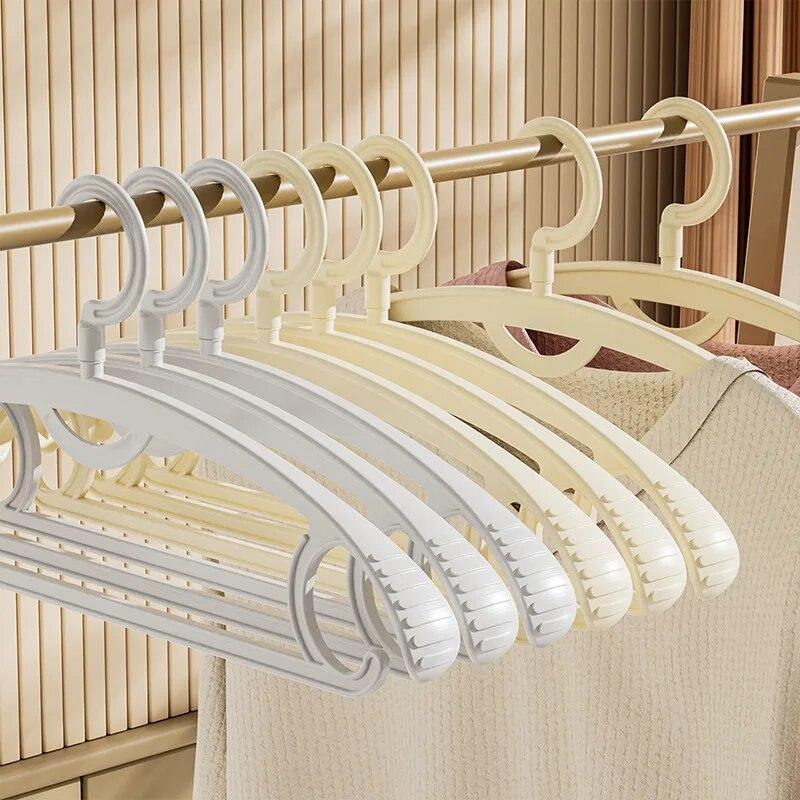 5 шт., утолщенная нескользящая вешалка для одежды для взрослых с широкими плечами, бытовая вешалка для одежды, сушилка для одежды, пластиковая вешалка для одежды
