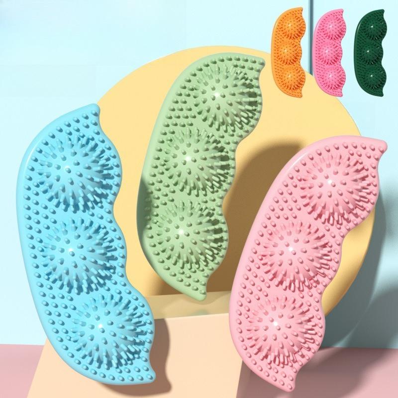 Pea‑Pod TPR Dog Molar Chew Toy With Bristles Non‑Toxic Teeth Cleaning Toy For Small Medium Puppy